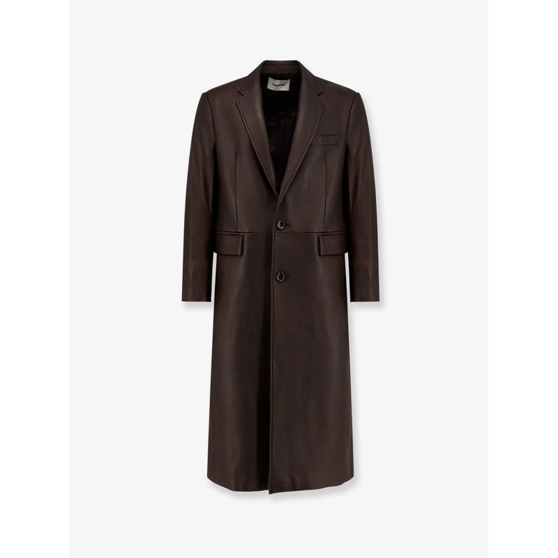 Tonywack Unisex Unisex Leather Coat